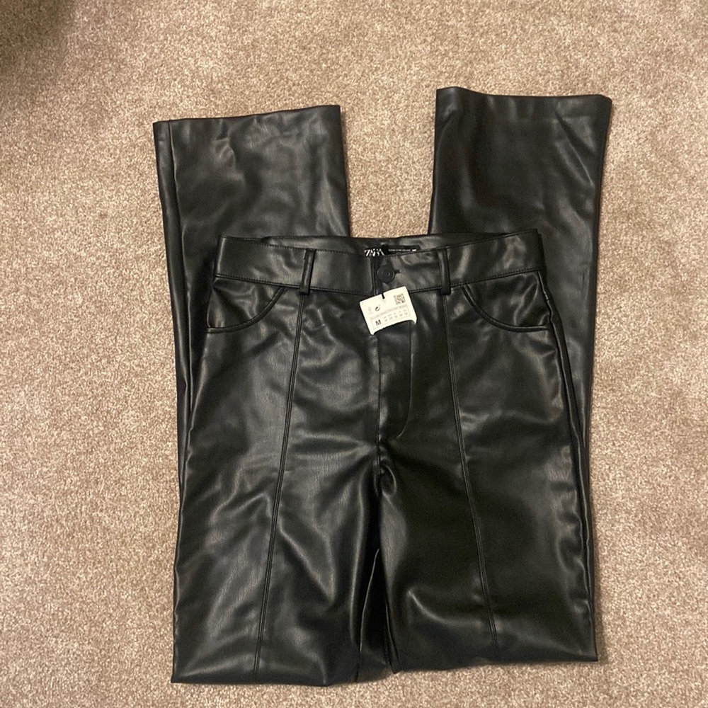 Zara Faux Leather Pants